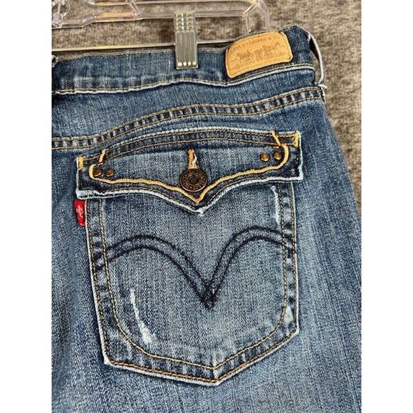 Levi Strauss Women's Boot Cut 515 Cotton Denim Jeans (Size: 12M) - Picture 3 of 7